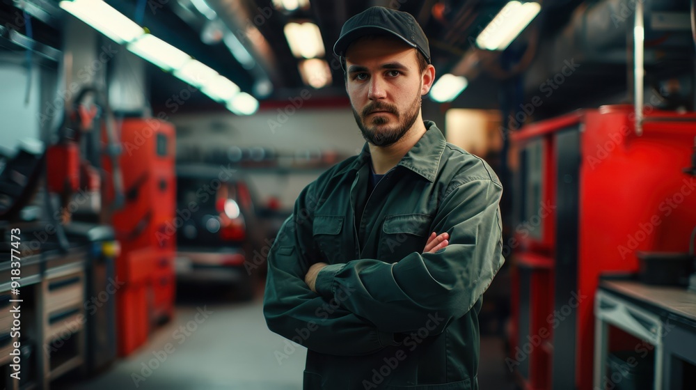 The mechanic in workshop
