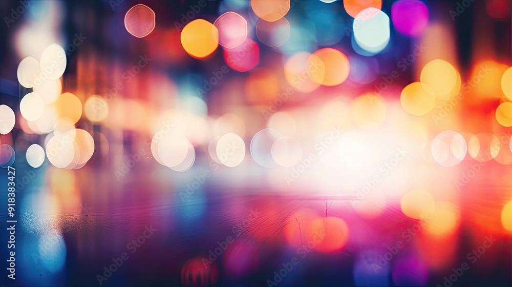 Abstract blur background of city lights at night Abstract blur background of city lights at night