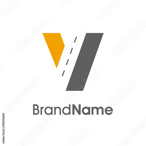 Simple Initial V Way Logo