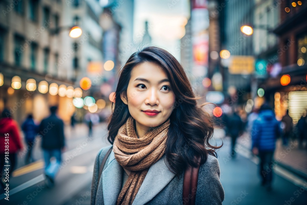 portrait of a woman in the city portrait of a woman in the city