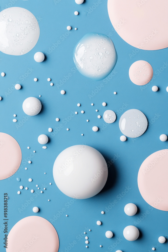Abstract oil bubble illustration for vertical background and social media wallpaper Abstract oil bubble illustration for vertical background and social media wallpaper