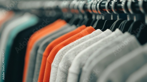 Colorful Sweaters on Display in a Retail Store