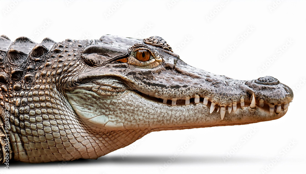 Obraz premium crocodile isolated on white background