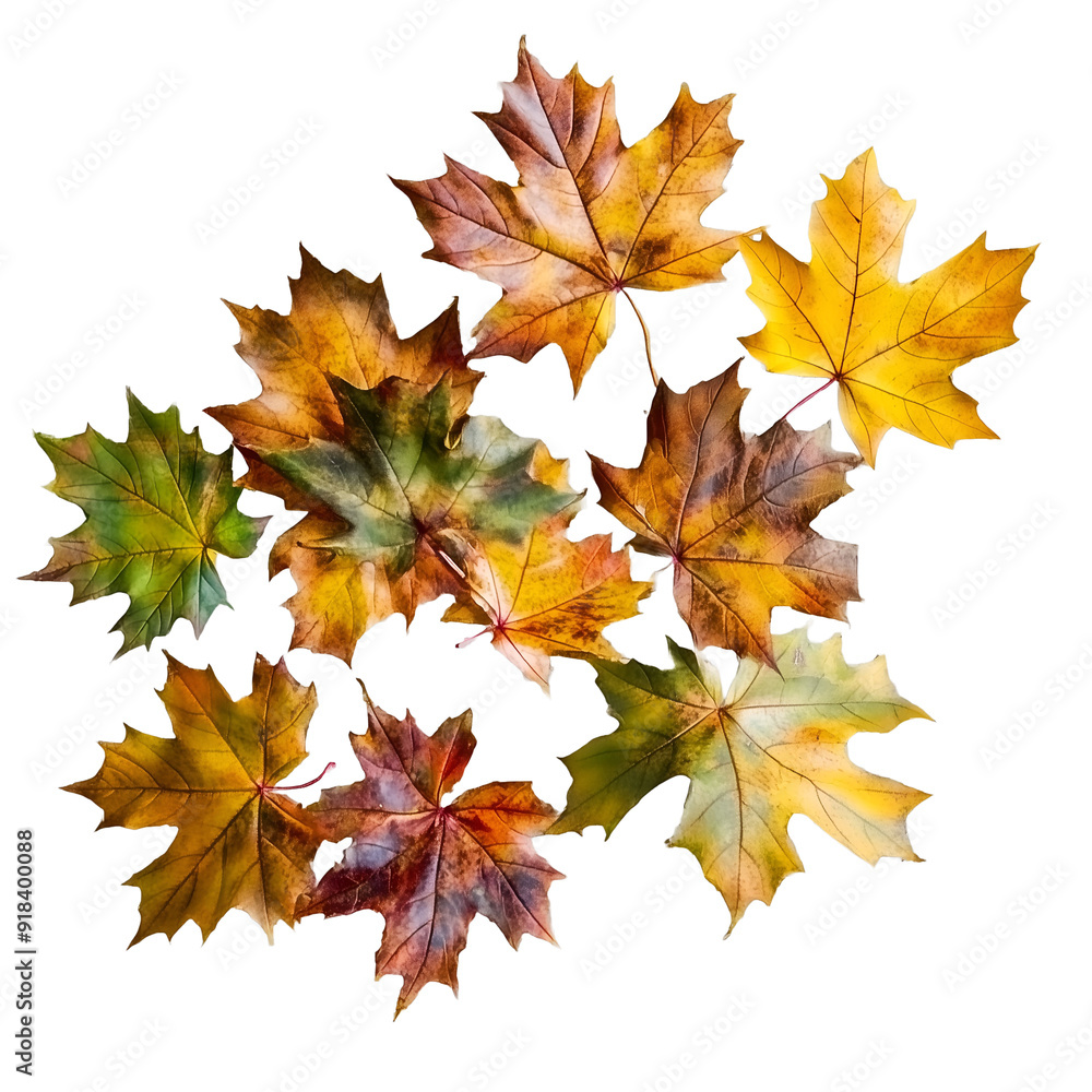 autumn maple leaves isolated on white autumn maple leaves isolated on white