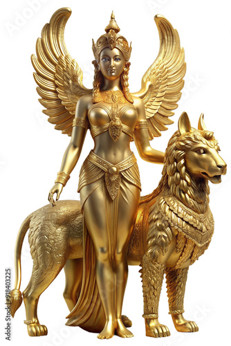 Golden statue of Ishtar, Babylonian goddess