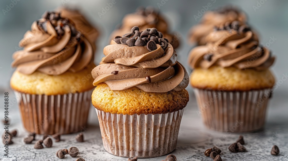 chocolate muffins with chocolate frosting chocolate muffins with chocolate frosting