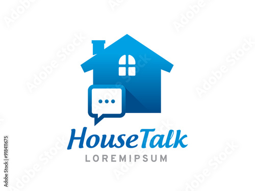 House talk logo symbol or icon template