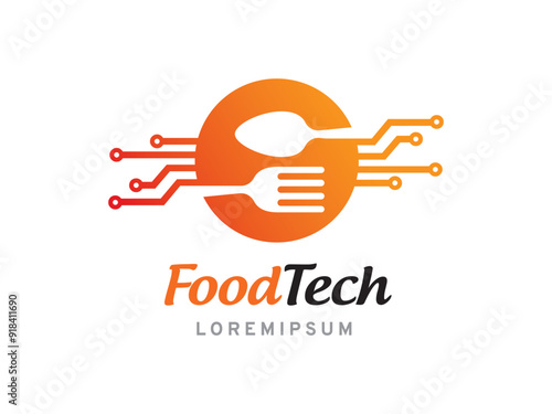 Food Technology logo symbol or icon template