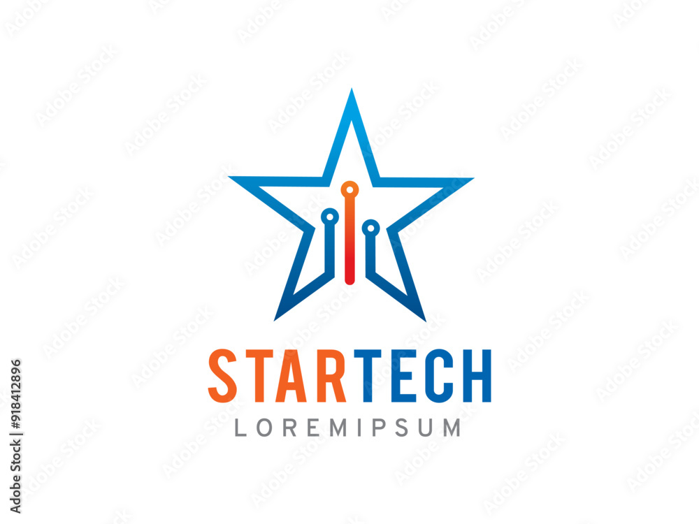 Star Technology logo symbol or icon template Star Technology logo symbol or icon template
