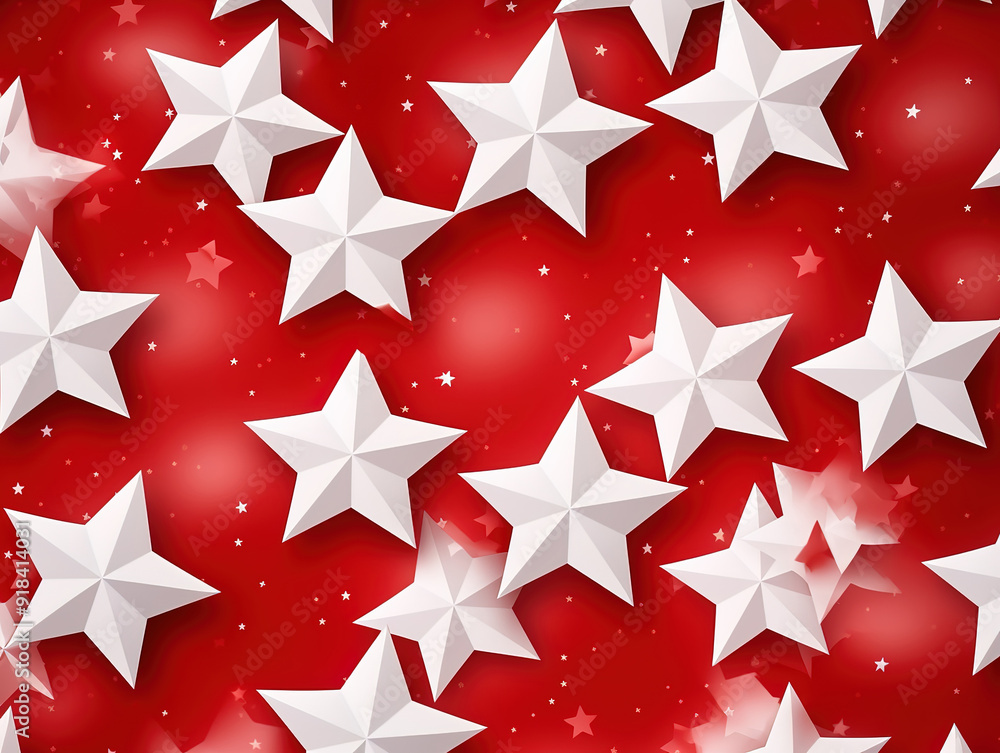 Obraz premium Amazing Background with stars in the american flag theme