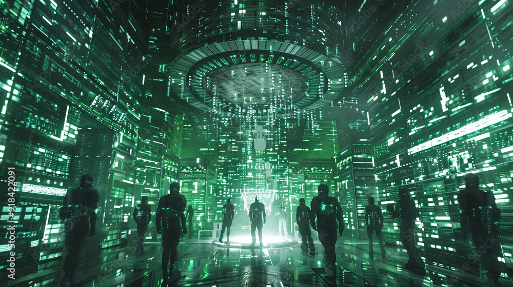 Digital Avatar in a Futuristic Matrix-Inspired Virtual Environment Digital Avatar in a Futuristic Matrix-Inspired Virtual Environment