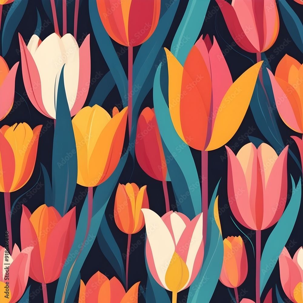 tulip pattern tulip pattern