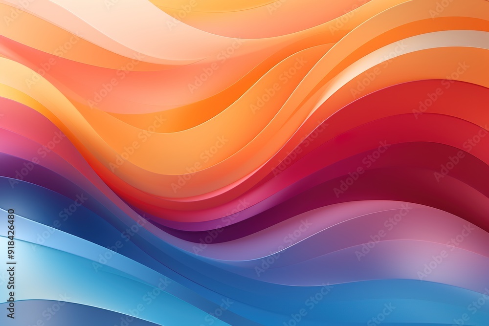 Obraz premium Abstract background with wavy colorful lines.
