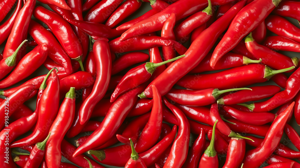pile of fresh red chili peppers, vibrant and healthy against a textured background pile of fresh red chili peppers, vibrant and healthy against a textured background