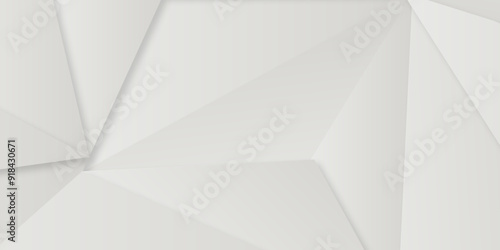 Abstract gray gradient geometric triangles shape background. Modern abstract gray background shiny effect vector illustration. Abstract graphic design banner pattern presentation background.