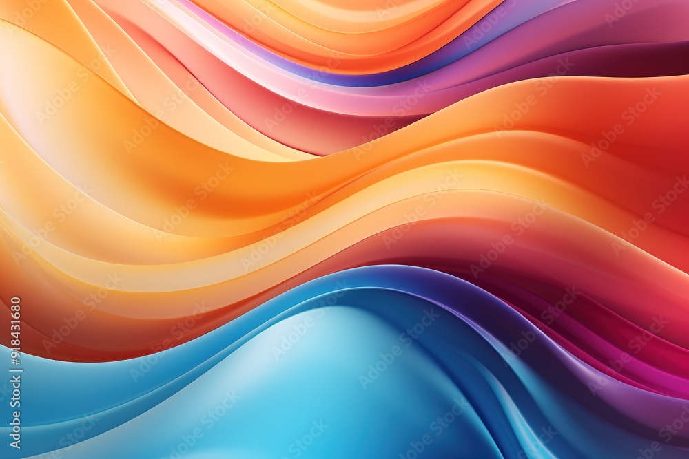 Abstract background of flowing, colorful, vibrant waves. Abstract background of flowing, colorful, vibrant waves.