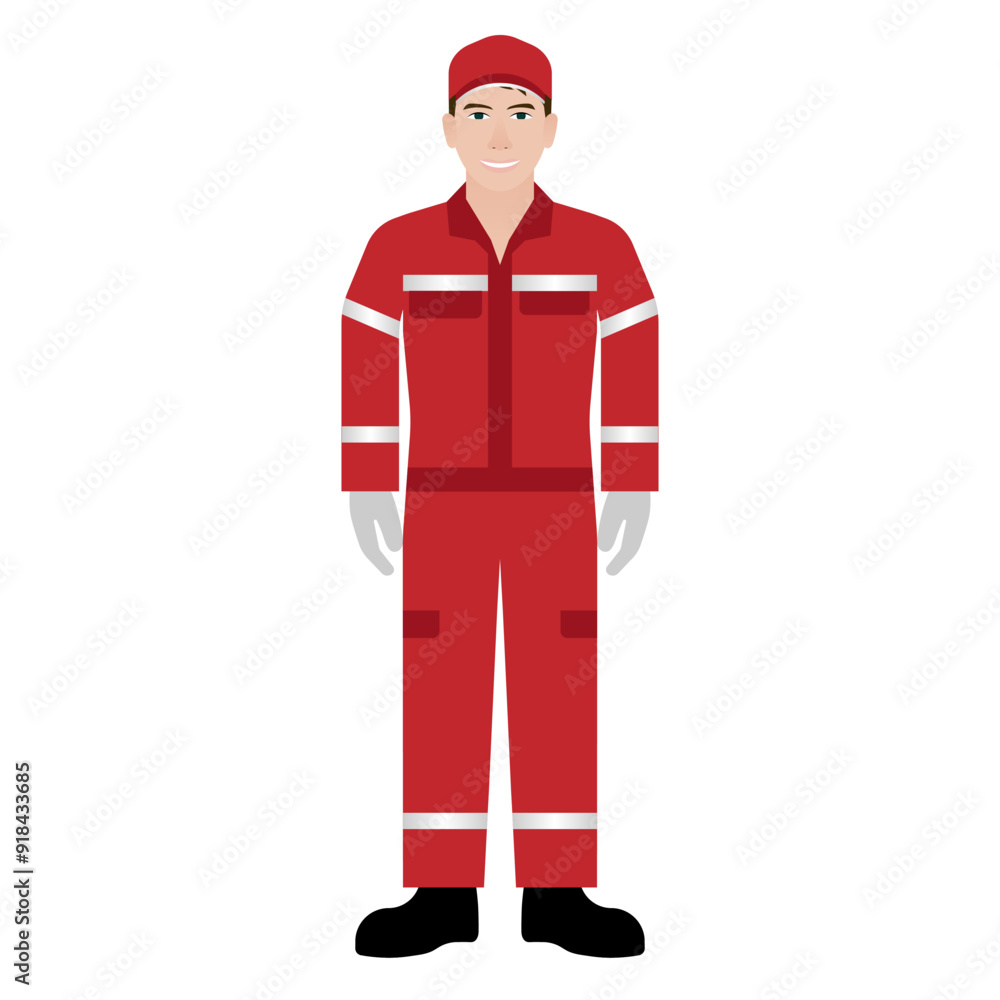 Car Mechanic or Automobile Mechanic. Man in Mechanic Uniform. Car Repair and Service Center. Car Maintenance. Vector Illustration. Car Mechanic or Automobile Mechanic. Man in Mechanic Uniform. Car Repair and Service Center. Car Maintenance. Vector Illustration.