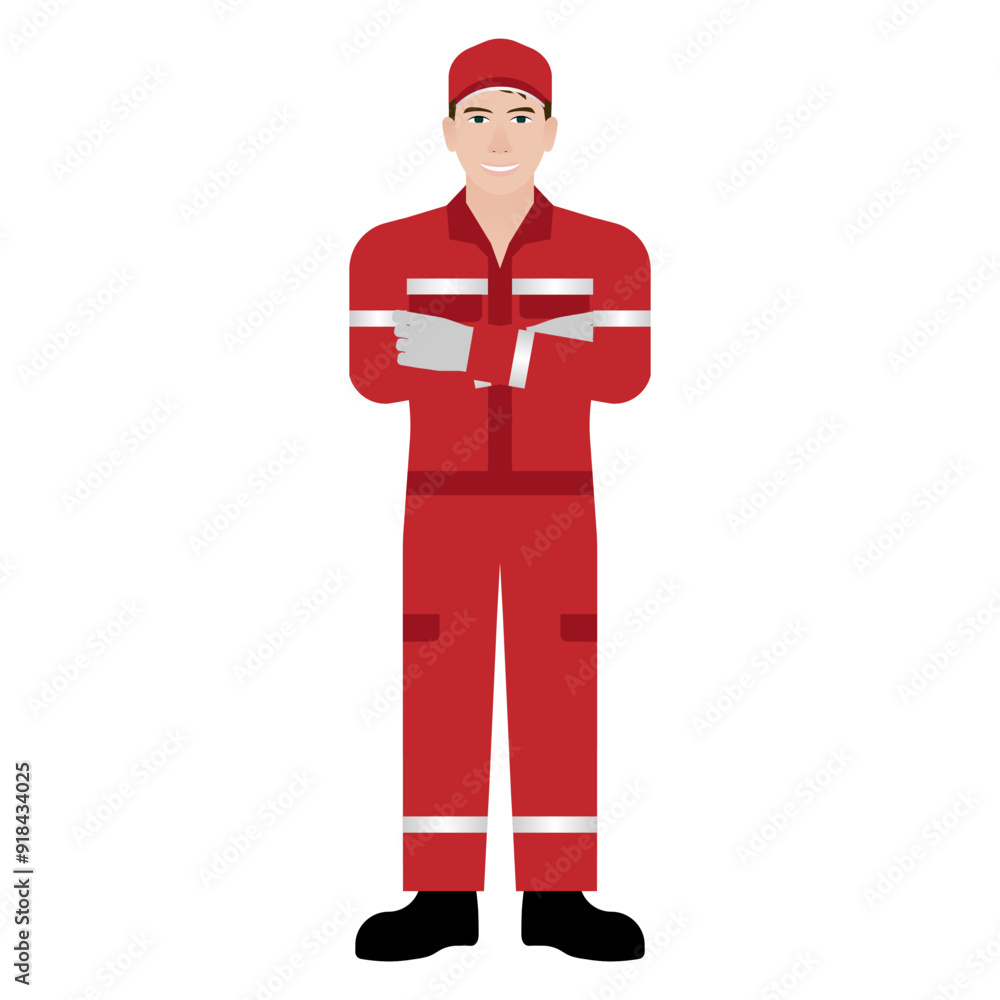 Car Mechanic or Automobile Mechanic. Man in Mechanic Uniform. Car Repair and Service Center. Car Maintenance. Vector Illustration. Car Mechanic or Automobile Mechanic. Man in Mechanic Uniform. Car Repair and Service Center. Car Maintenance. Vector Illustration.