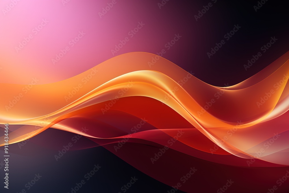 Abstract background with wavy, colorful lines in red, orange, and yellow. Abstract background with wavy, colorful lines in red, orange, and yellow.