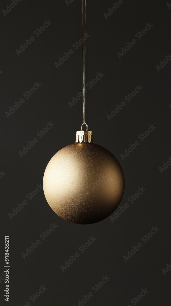 Hyperrealistic isolated 3D rendering of a levitating golden Christmas ornament ball black background high detail hyperquality high texture detail Hyperrealistic isolated 3D rendering of a levitating golden Christmas ornament ball black background high detail hyperquality high texture detail