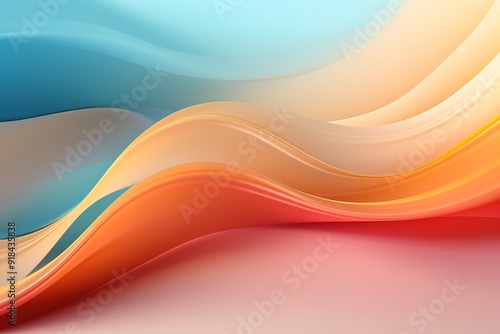 Abstract background with wavy, flowing shapes in soft pastel colors.