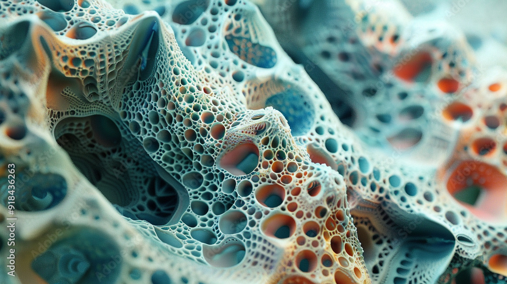 Close-up of abstract fractal patterns that seem to overlap, each representing a different reality Close-up of abstract fractal patterns that seem to overlap, each representing a different reality