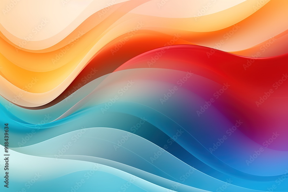 Abstract colorful background with curved lines. Abstract colorful background with curved lines.