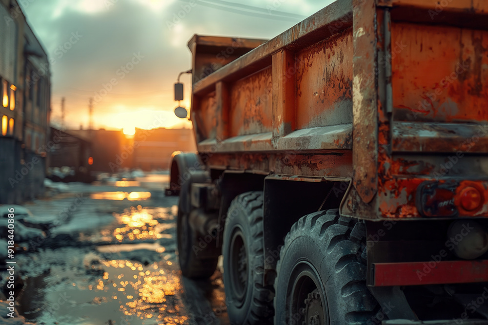 Obraz premium Dump truck bed