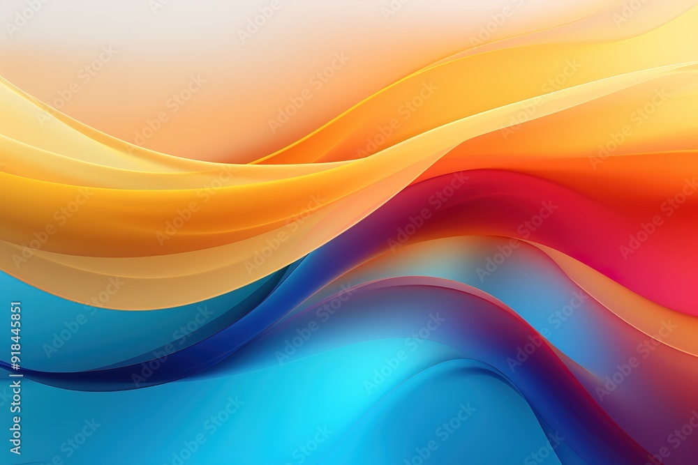 Abstract colorful background with smooth flowing waves. Abstract colorful background with smooth flowing waves.