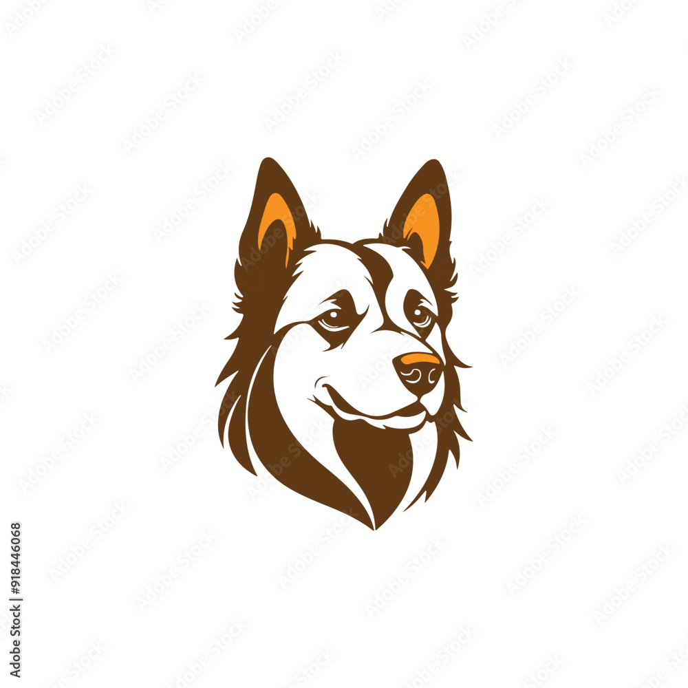 Naklejka premium illustration of a dog