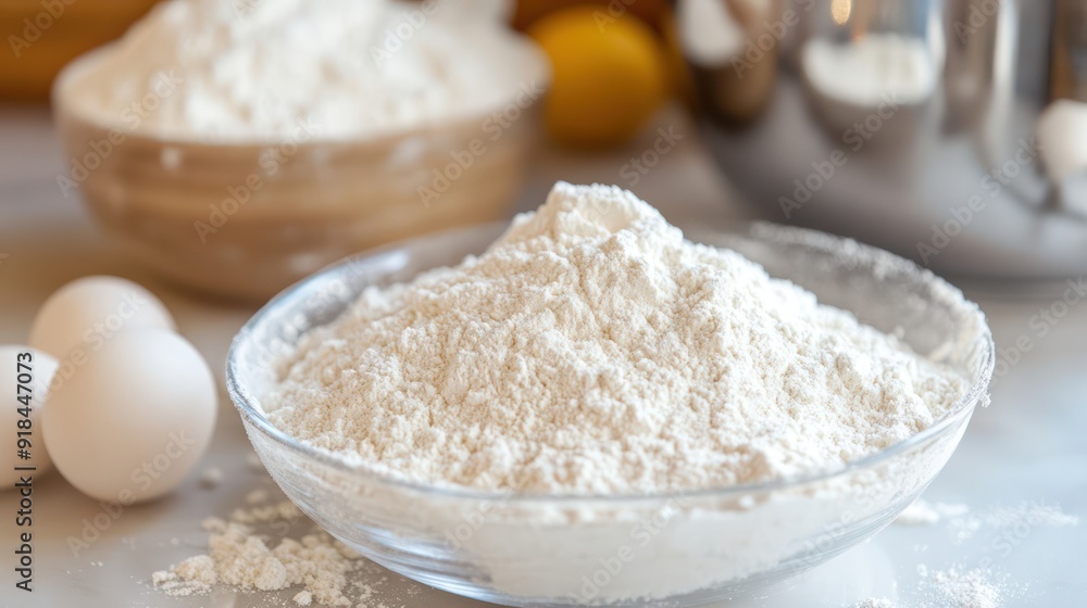 Picture of flour used for cooking Picture of flour used for cooking