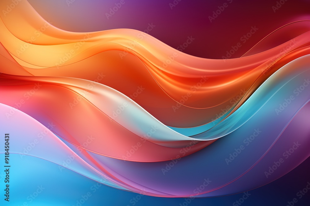 Abstract colorful background with wavy lines. Abstract colorful background with wavy lines.