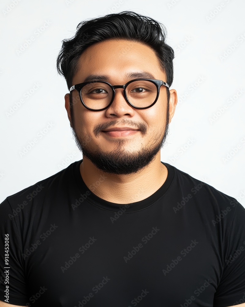Men express various emotions against a clean, white background