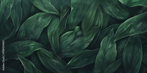 abstract green leaf texture, tropical leaf foliage nature dark green background 