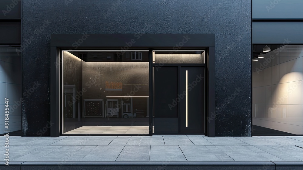 Modern Storefront with Minimalist Design Modern Storefront with Minimalist Design