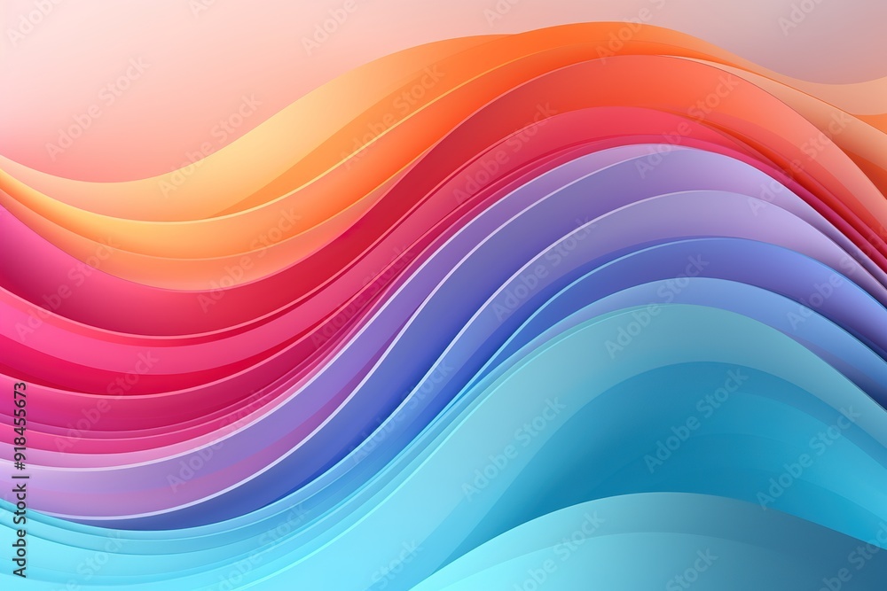 Abstract colorful curved lines with gradient background. Abstract colorful curved lines with gradient background.