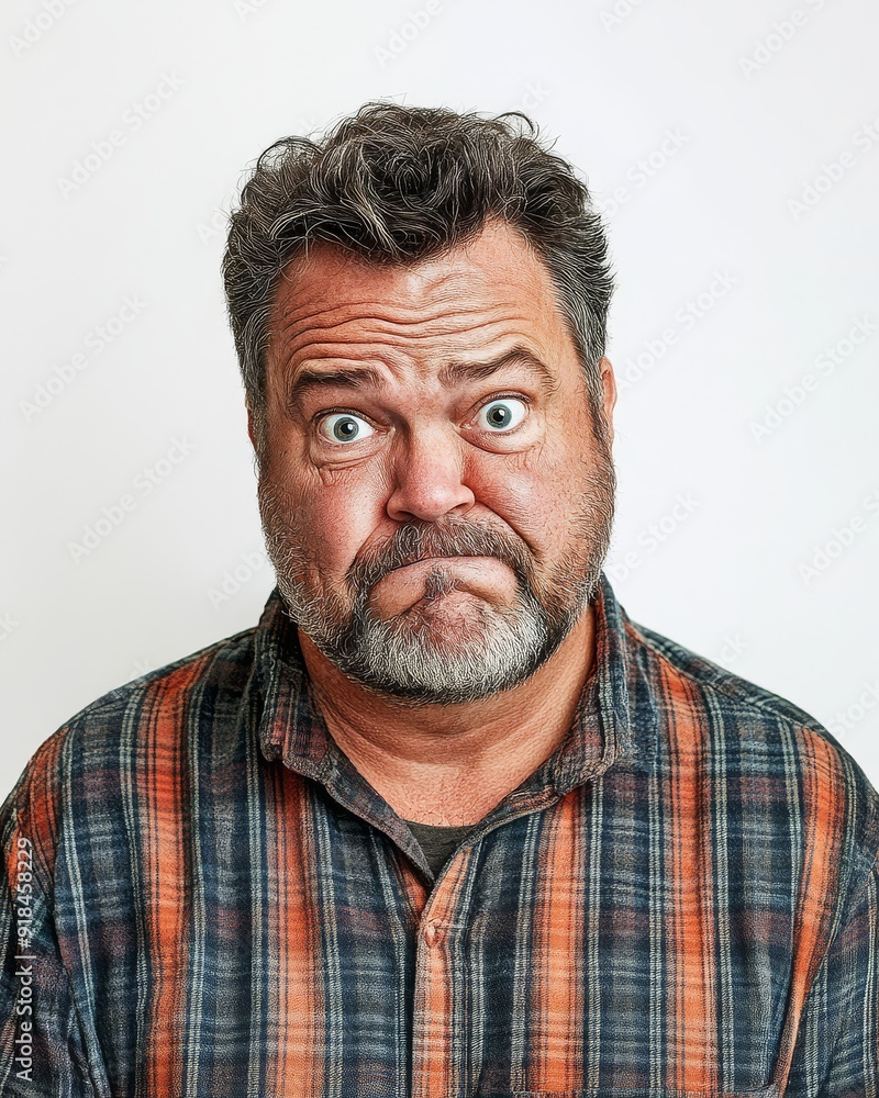 Emotions collide as men display varied expressions in a minimalist setting Emotions collide as men display varied expressions in a minimalist setting