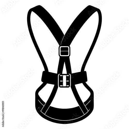 Image of Climbing harness art vector