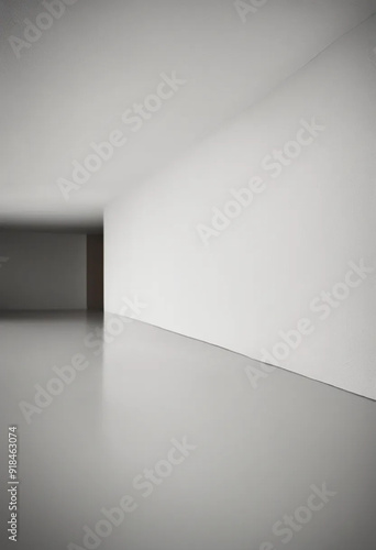 Product presentation on white studio background