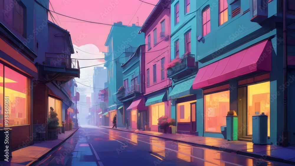 Fototapeta premium lofi background street