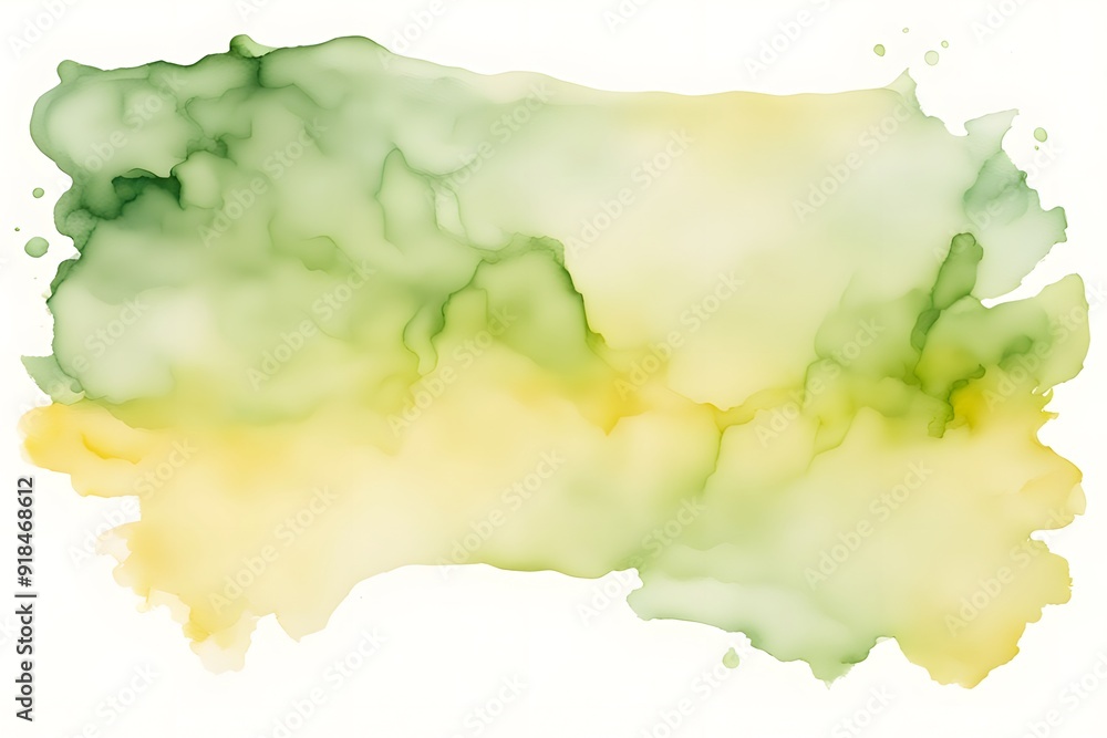 A blend from light orange to deep red watercolor on white background, AI Generated A blend from light orange to deep red watercolor on white background, AI Generated