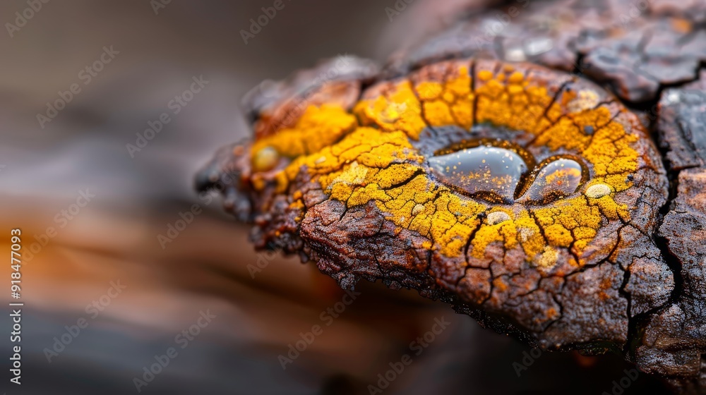 A tight shot of a yellow-brown leaf with a heart-shaped void in its center A tight shot of a yellow-brown leaf with a heart-shaped void in its center