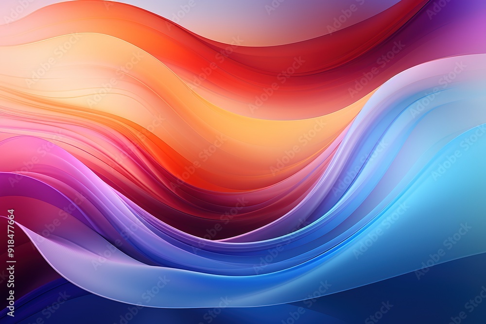 Abstract background with colorful flowing waves. Abstract background with colorful flowing waves.
