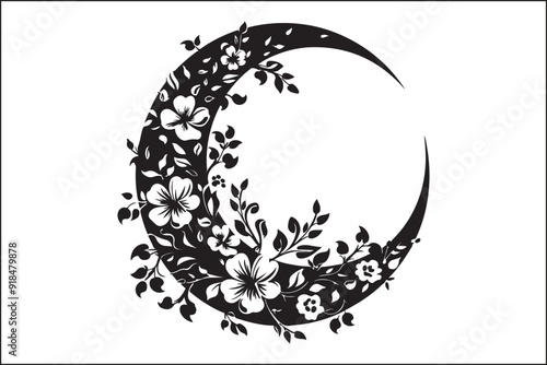 Floral crescent moon silhouette,
Floral line art moon silhouette,
Floral moon,
moon,
silhouette,
botanical,
nature,
art,
wall art,
home decor,
decor,
printable art,
digital art,
instant download,
