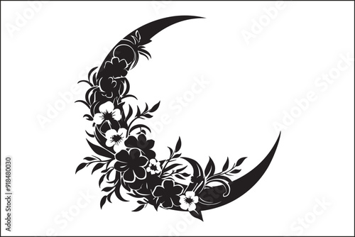 Floral crescent moon silhouette,
Floral line art moon silhouette,
Floral moon,
moon,
silhouette,
botanical,
nature,
art,
wall art,
home decor,
decor,
printable art,
digital art,
instant download,
