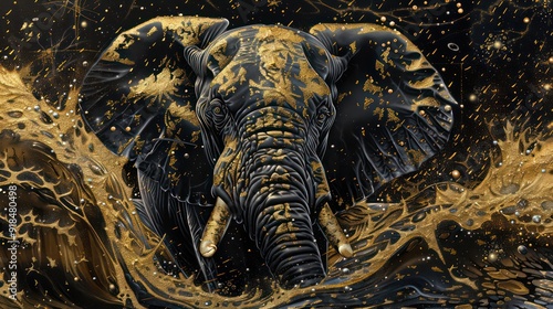 Golden Elephant: A Majestic Creature