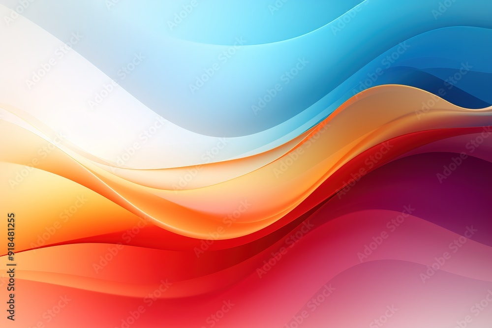 Abstract colorful wave background with a blend of blue, orange, red and pink. Abstract colorful wave background with a blend of blue, orange, red and pink.