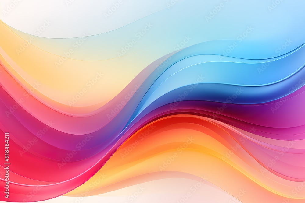 Abstract colorful wave background with smooth curves. Abstract colorful wave background with smooth curves.