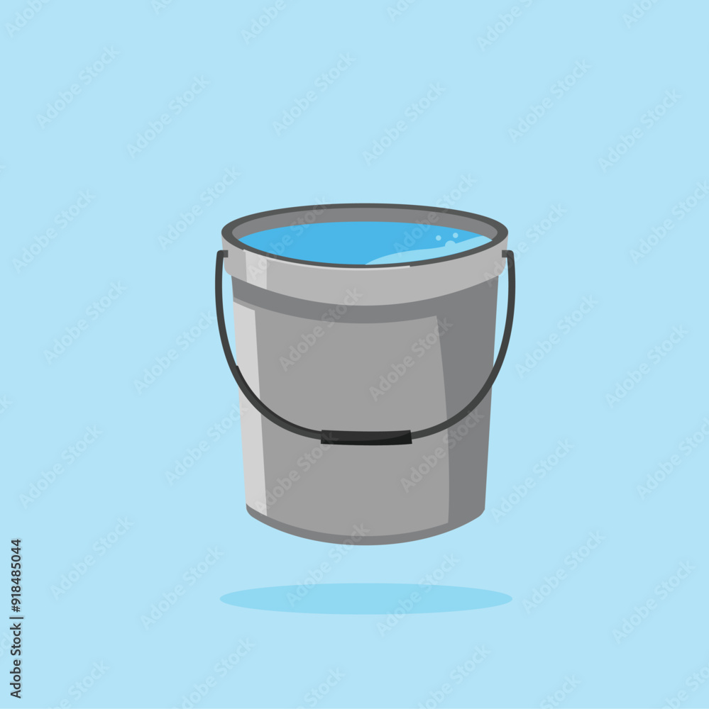 iron bucket icon filled with water. illustration of household equipment for washing. suitable for poster use and web icon iron bucket icon filled with water. illustration of household equipment for washing. suitable for poster use and web icon
