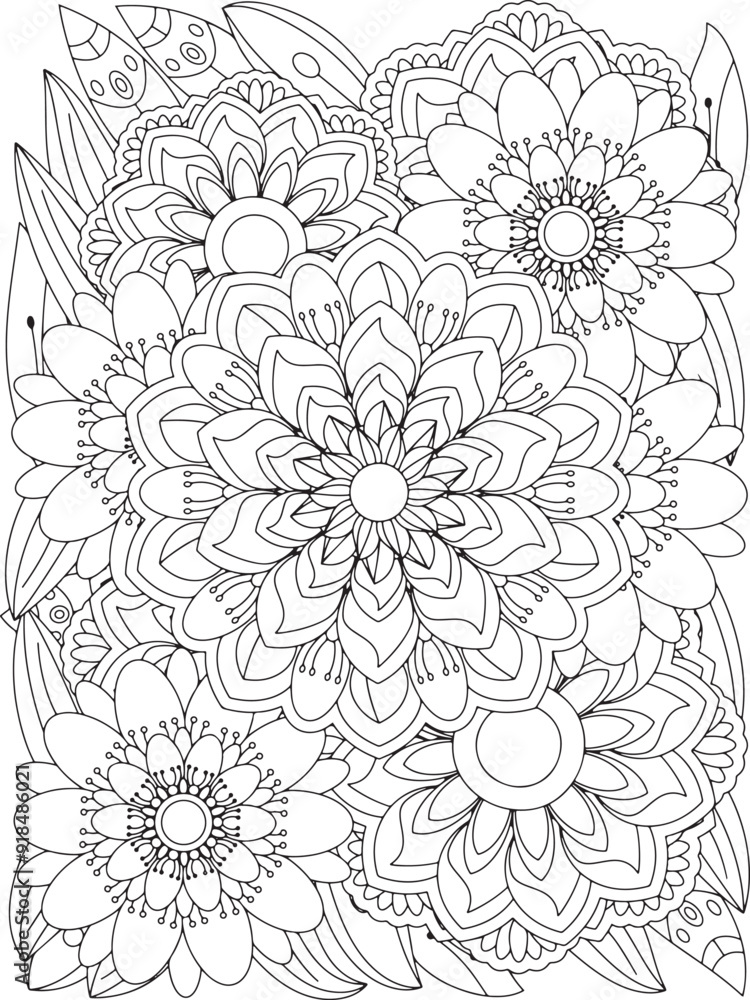 Flowers Coloring Book Pages Flowers Patterns Flowers Coloring Book Pages Flowers Patterns